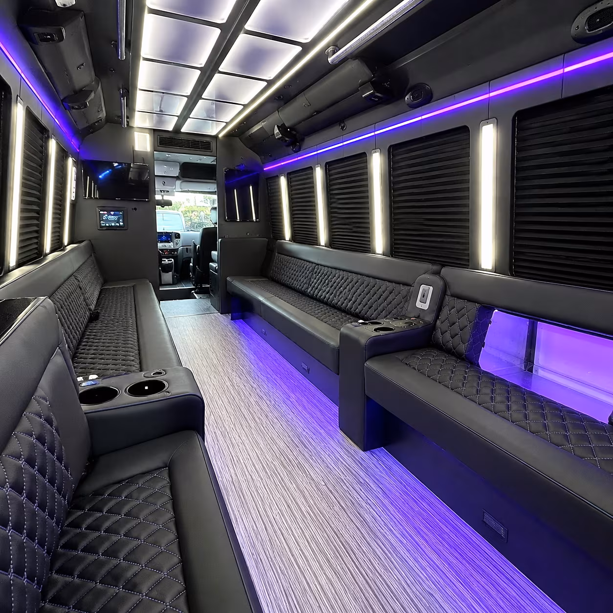 maricopa party bus rental interior
