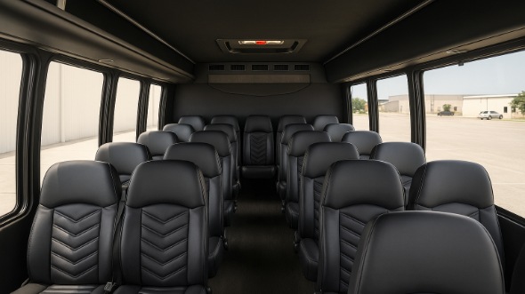 Interior of Charter Bus Company Surprise's 25 Passenger Mini bus in Surprise