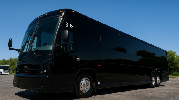 Exterior of Charter Bus Company Scottsdale's 54 Passenger Charter Bus in Scottsdale