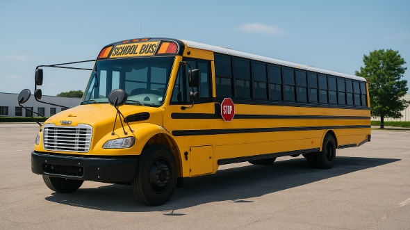Exterior of Charter Bus Company Chandler's School Bus in Chandler