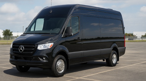 Exterior of Charter Bus Company Chandler's Sprinter Limo in Chandler